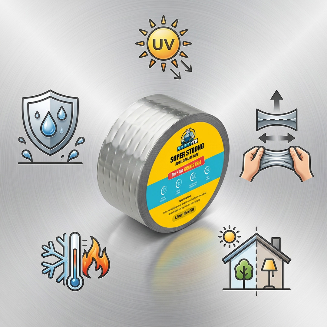 RHINOFIX – Superstarkes Butyl-Dichtungsband (1m + 1m GRATIS) – Bild 5