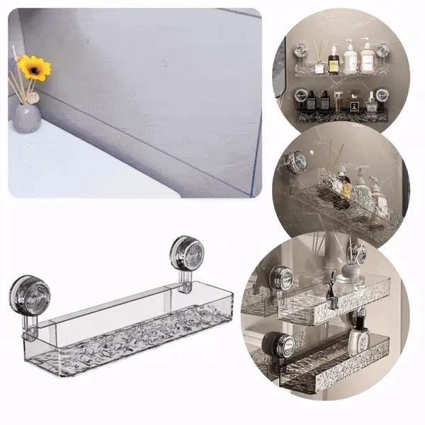 Transparenter Saugnapfkorb LotionRack™