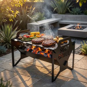 Grillix™ - Tragbarer, klappbarer Grill aus Stahl
