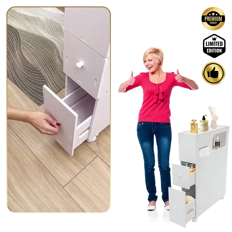 CornerEase™ - Schmales Eckschrank für das Badezimmer